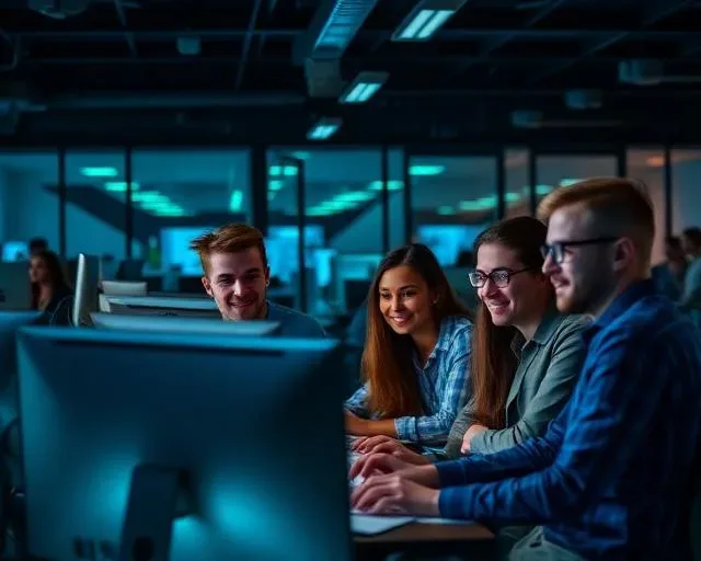 Our team collaborating